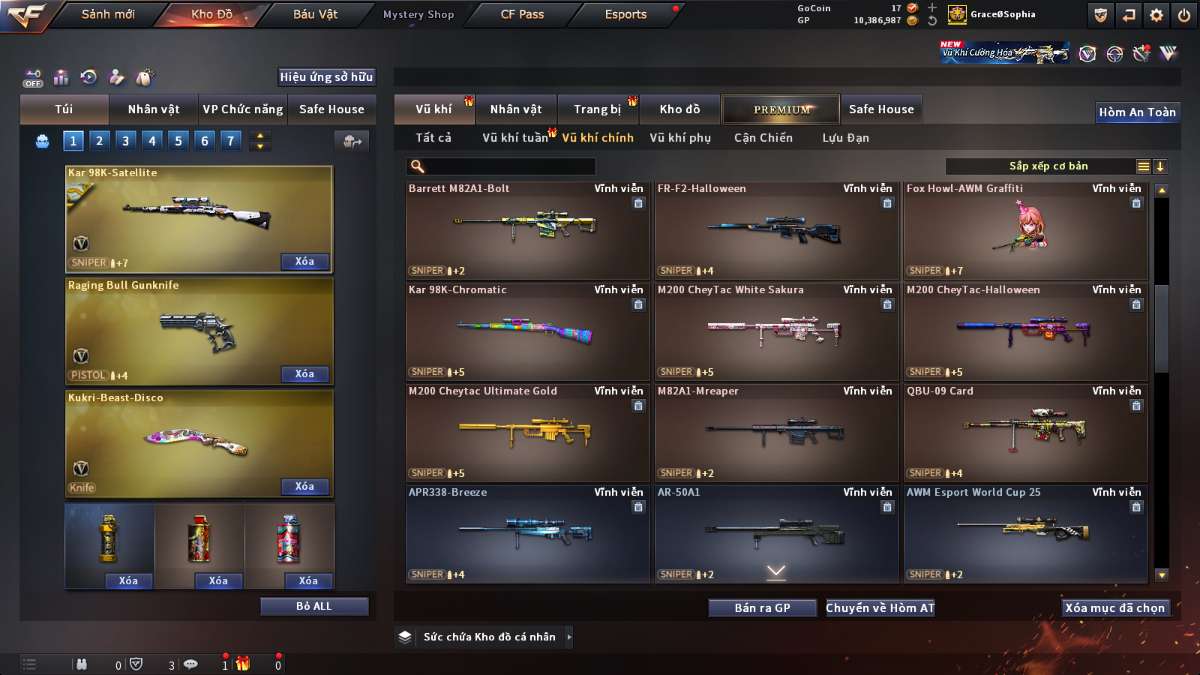 shop acc cf uy tin gia re
